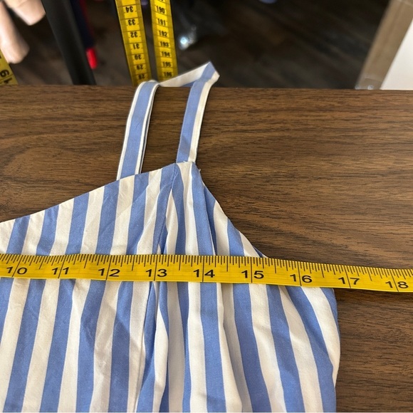 💕 Old navy Blue and White Striped Women's Dress L - Picture 9 of 12